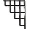 Ekena Millwork Diane Wrought Iron Bracket, (Triple center brace), Antiqued Silver 2"W x 5 1/2"D x 8"H BKTM02X05X08TDIASV - alternate 3